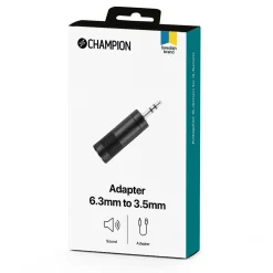 Adapter Champion 6,3mm hona till 3,5mm Hane