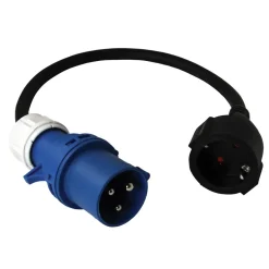 Adapterkabel Smart Living CEE-hane till Schuko-hona 0,5 m