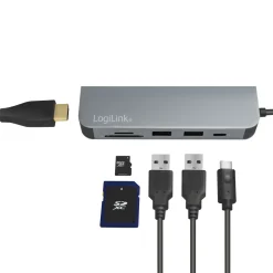 Adapter LogiLinkUSB-C Multi-Hub HDMI/PD/DeX