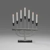Adventsljusstake Gnosjö Konstsmide 7L Borstad Metall