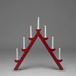 Adventsljusstake Gnosjö Konstsmide Trä 7L