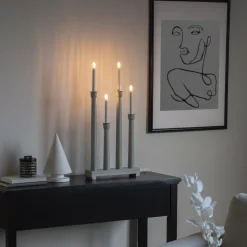 Adventsljusstake Gnosjö Konstsmide 4LGrå