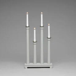 Adventsljusstake Gnosjö Konstsmide 4LGrå
