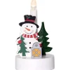 Adventsljusstake Star Trading Billy 1 Ljus Snögubbe