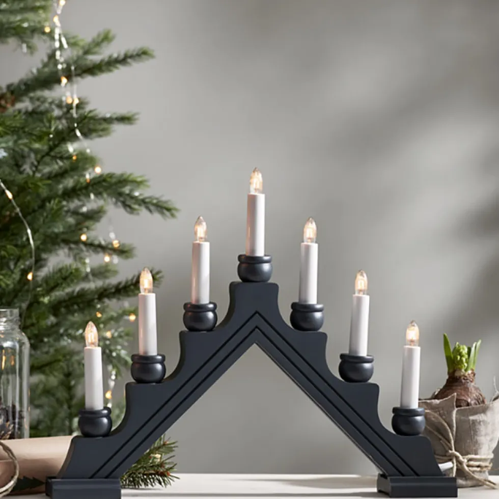 Adventsljusstake Star Trading Karin 7L