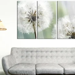 Akrylglastavla Arkiio Fluffy Dandelions