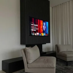 Akustikpanel Wood on wall Ek Grålackad