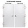 Altandörr Diplomat Vit Klarglas Aluminum
