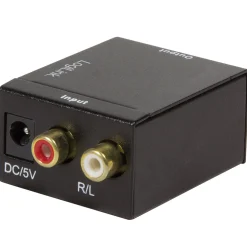 Analog till Digital Ljudomvandlare LogiLink Analog RCA till Digital Tos/Coax