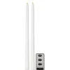 Antikljus Star Trading 2p Flamme Slim38cm Vit
