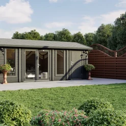 Attefallshus Luoman Lillevilla Kumpunen 18m² Komplett Stuga med Sadeltak