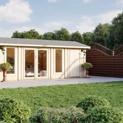 Attefallshus Luoman Lillevilla Kumpunen 18m² Komplett Stuga med Sadeltak