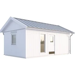 Attefallshus Vibostugan Njuta 25-1 24,3 m² Trähus med Sadeltak