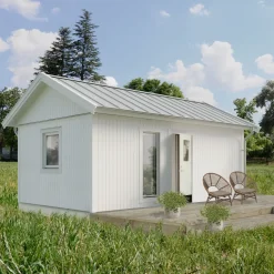 Attefallshus Vibostugan Njuta 25-1 24,3 m² Trähus med Sadeltak