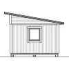 Attefallshus Vibostugan Njuta Funkis 25-4 24,3 m² Trähus