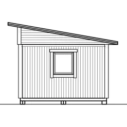 Attefallshus Vibostugan Njuta Funkis 25-4 24,3 m² Trähus
