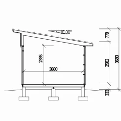 Attefallshus Vibostugan Njuta Funkis 20-2 19,6 m² Trähus