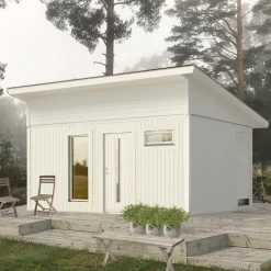 Attefallshus Vibostugan Njuta Funkis 20-2 19,6 m² Trähus