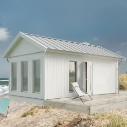 Attefallshus Vibostugan Njuta 25-3 24,3 m² Trähus med Sadeltak