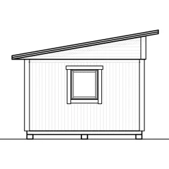 Attefallshus Vibostugan Njuta Funkis 25-2 24,3 m² Trähus