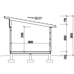 Attefallshus Vibostugan Njuta Funkis 25-2 24,3 m² Trähus