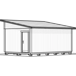 Attefallshus Vibostugan Njuta Funkis 25-2 24,3 m² Trähus