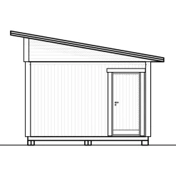 Attefallshus Vibostugan Njuta Funkis 25-2 24,3 m² Trähus