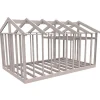 Attefallsstomme Byggstommar 22 grader Med Loft 6000x3940 mm Färdiga Sektioner