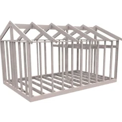 Attefallsstomme Byggstommar 22 grader Med Loft 6000x3940 mm Färdiga Sektioner