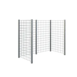 Avfallsskjul PLUS Stålspaljér 173,5×89×147 cm