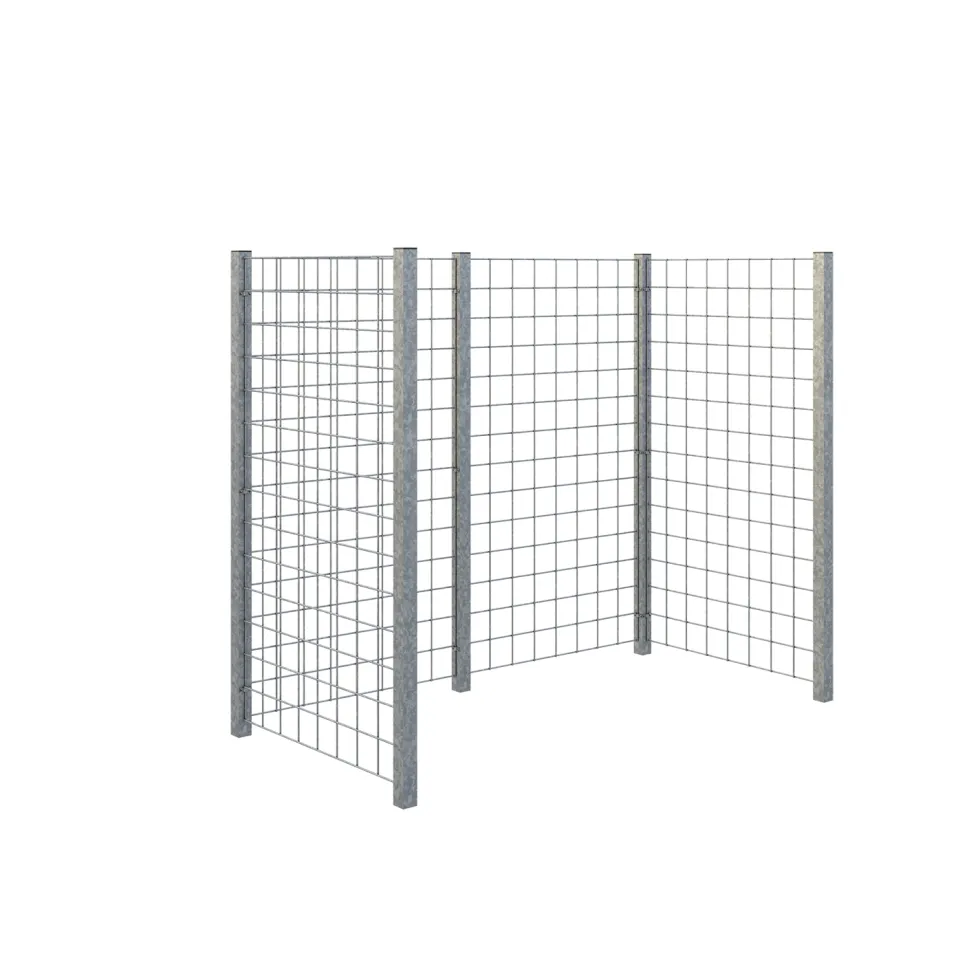 Avfallsskjul PLUS Stålspaljér 173,5×89×147 cm