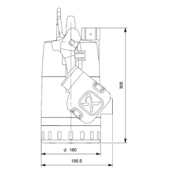Avloppspump Grundfos Unilift CC7 - A1 CS