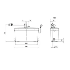 Avloppspump Saniflo Saniaccess Pump