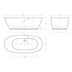 Badkar Bathlife Njuta 160