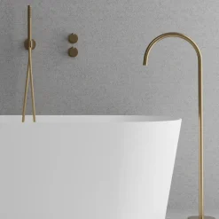 Badkarsblandare Scandtap Steel Harmonized Bliss 4 med Handdusch för Inbyggnad