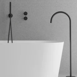 Badkarsblandare Scandtap Steel Harmonized Bliss 4 med Handdusch för Inbyggnad