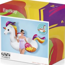 Badmadrass Bestway Supersized Unicorn Ride-On 224 x 164 cm