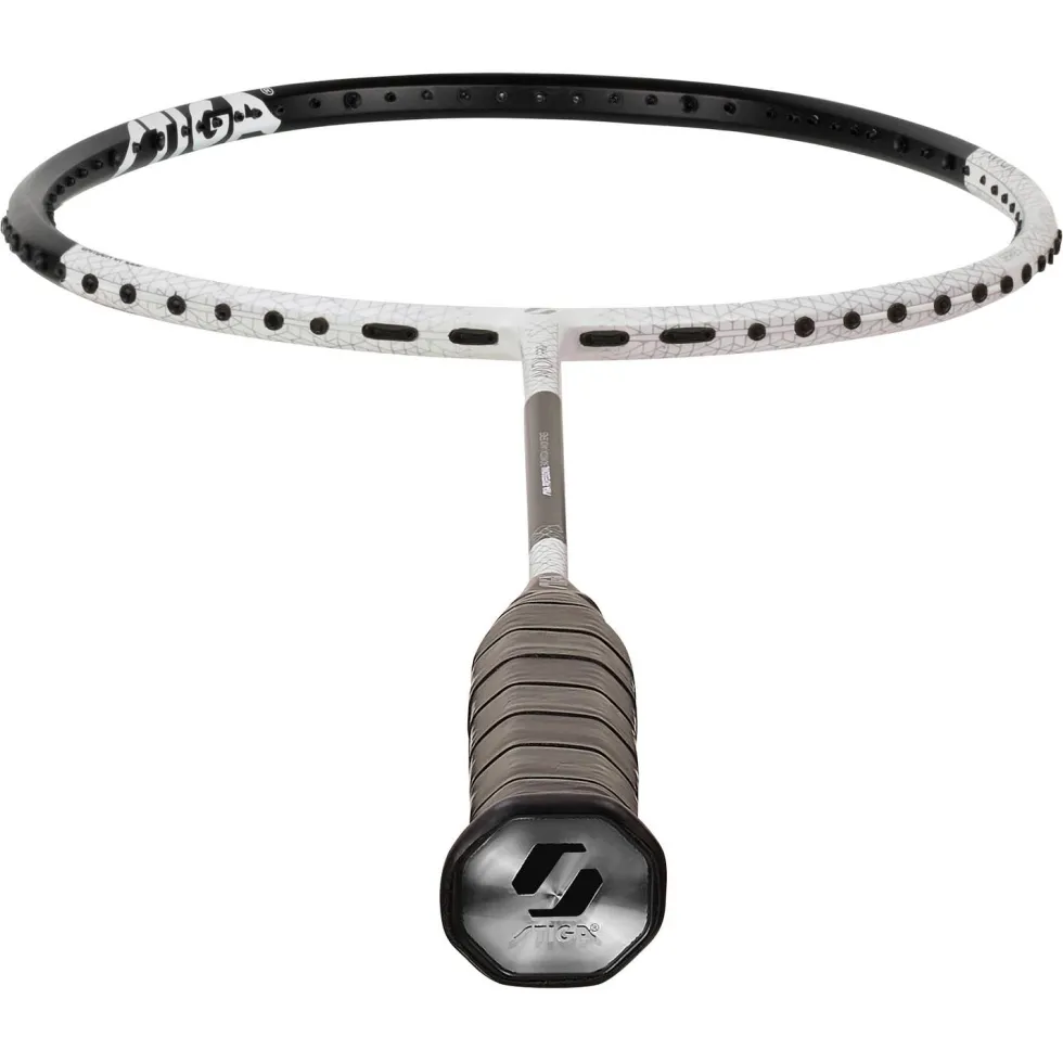 Badmintonracket Stiga Sports Aviox Pro Svart/Vit Osträngat 4