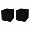 Balkbeslag PLUS Cubic till 9x9 cm Stolpar Svart 2-pack