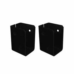 Balkbeslag PLUS Cubic till 4,5x9 cm Balkar Svart 2-pack