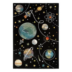 Barnmatta KM Carpets Atlas Space Svart