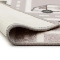 Barnmatta KM Carpets Vägmatta GummeradGrå