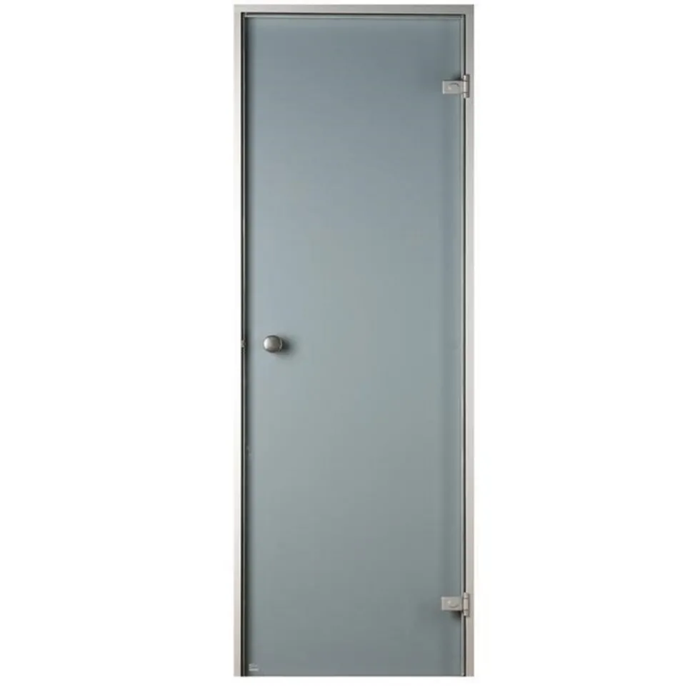 Bastudörr Sauna Sweden Aluminium Grå