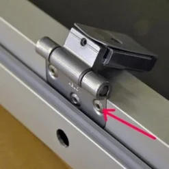 Bastudörr Sauna Sweden Aluminium Grå