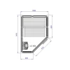 Basturum Tylö Impression i1115/c Svart
