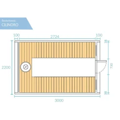 Bastutunna Nordkapp.NU CILINDRO ThermoWood