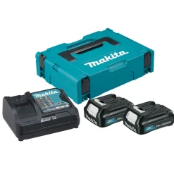 Batterikit Makita CXT 2xBL1021B + DC10SB 12V 2x2Ah