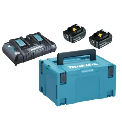 Batterikit Makita LXT 2xBL1860B + DC18RD 18V 2x6Ah