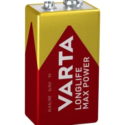 Batteri VARTA Alkaliska Longlife Max Power 9V 1-Pack