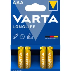 Batteri VARTA Alkaliska Longlife LR03/AAA 4-Pack